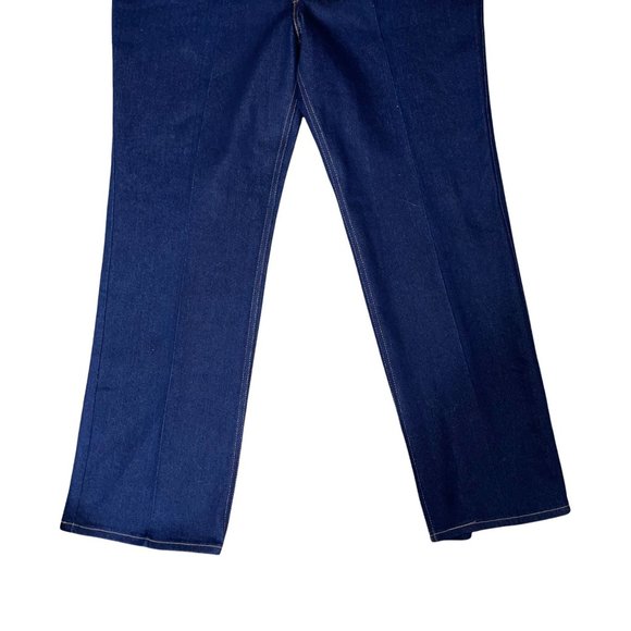 NWT Levi's Vintage Y2K Dark Wash Straight Leg J-Curve Design Jeans 44 31 - Picture 4 of 10